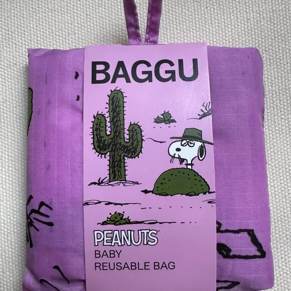RARE ~ Baggu + Peanuts Pink Spike! Size:Baby - Picture 1 of 2